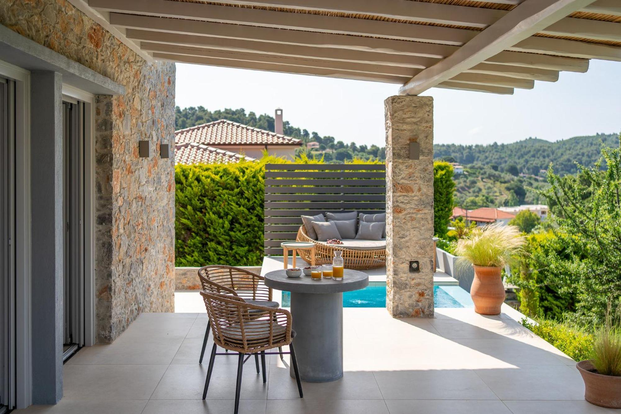Stone Build Suite With Private Pool Колиос Экстерьер фото